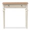 Baxton Studio Marquetterie Oak and White Finish Wood Two-Tone Console Table 133-7190 - alternate 9